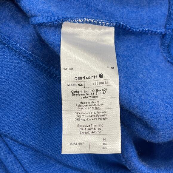 Carhartt 106388 Rain Defender® Loose Fit Midweight Hoodie Sweater Size 3XL B4 - Picture 7 of 7